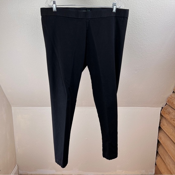 LAUREN RALPH LAUREN GREEN LABEL Black Skinny  Leggings. Size 16W.  Elastic Waist - Picture 1 of 9